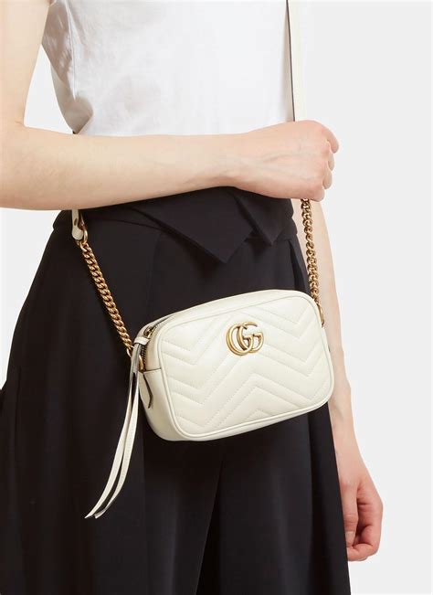 gucci micro gg marmont bag white|Gucci Marmont small price.